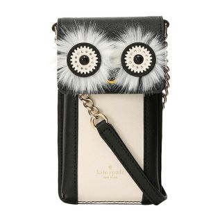 ケイトスペードニューヨーク(kate spade new york)の新品 ケイトスペード kate spade スマートフォンケース PENGUIN CROSSBODY ブラックマルチ 黒系(iPhoneケース)