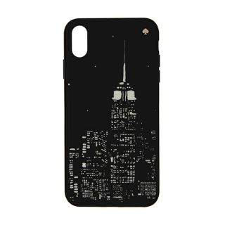 ケイトスペードニューヨーク(kate spade new york)の新品 ケイトスペード kate spade スマートフォンケース GLOW IN THE DARK SKYLINE ブラックマルチ 黒系(iPhoneケース)