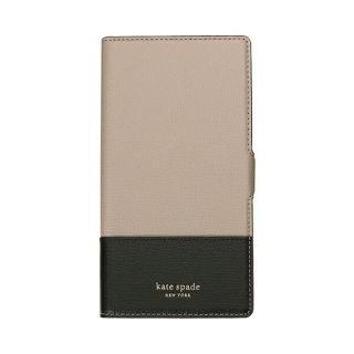 ケイトスペードニューヨーク(kate spade new york)の新品 ケイトスペード kate spade スマートフォンケース SYLVIA MAGNETIC FOLIO ウォームトープ/ブラック(iPhoneケース)