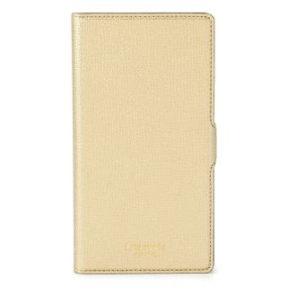 ケイトスペードニューヨーク(kate spade new york)の新品 ケイトスペード kate spade スマートフォンケース SYLVIA MAGNETIC FOLIO ペールゴールド(iPhoneケース)