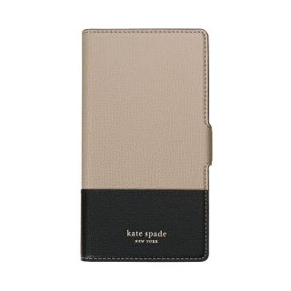 ケイトスペードニューヨーク(kate spade new york)の新品 ケイトスペード kate spade スマートフォンケース SYLVIA MAGNETIC FOLIO ウォームトープ/ブラック(iPhoneケース)