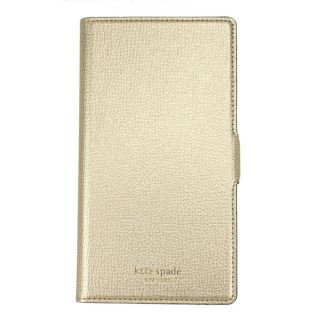 ケイトスペードニューヨーク(kate spade new york)の新品 ケイトスペード kate spade スマートフォンケース SYLVIA MAGNETIC FOLIO ペールゴールド(iPhoneケース)