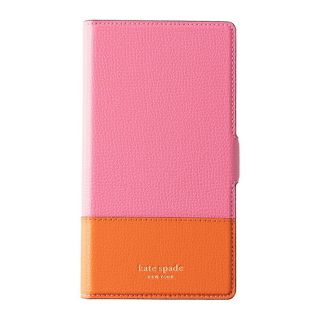 ケイトスペードニューヨーク(kate spade new york)の新品 ケイトスペード kate spade スマートフォンケース SYLVIA MAGNETIC FOLIO ピンク(iPhoneケース)