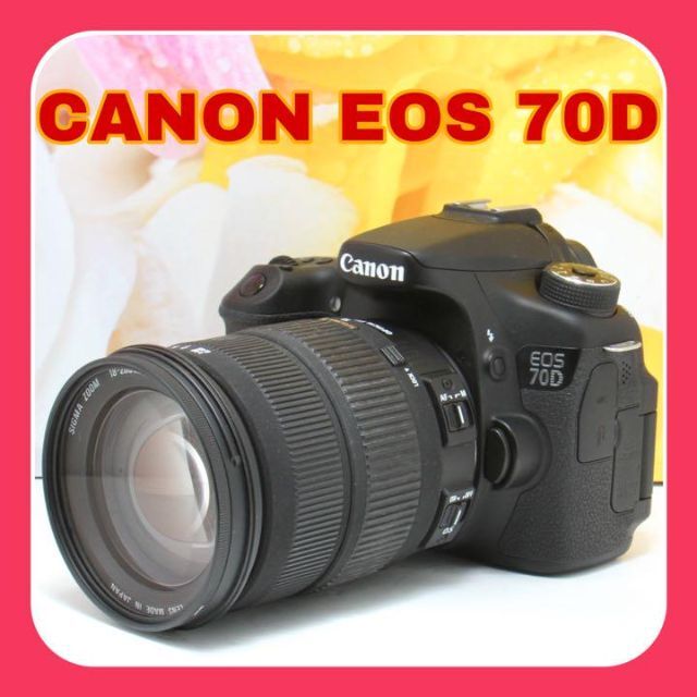 Canon - ❤️Canon EOS 70D❤️Wi-Fi搭載❤️便利な近〜中距離レンズ❤️
