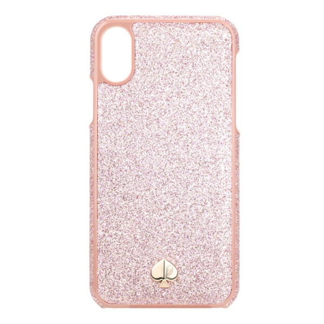 新品 ケイトスペード kate spade スマートフォンケース GLITTER INLAY ローズゴールド