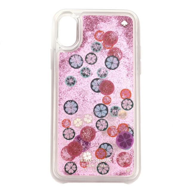 新品 ケイトスペード kate spade スマートフォンケース SPADE FLOWER LIQUID GLITTER マルチ