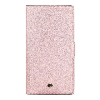 ケイトスペードニューヨーク(kate spade new york)の新品 ケイトスペード kate spade スマートフォンケース BURGESS COURT GLITTER ローズゴールド(iPhoneケース)