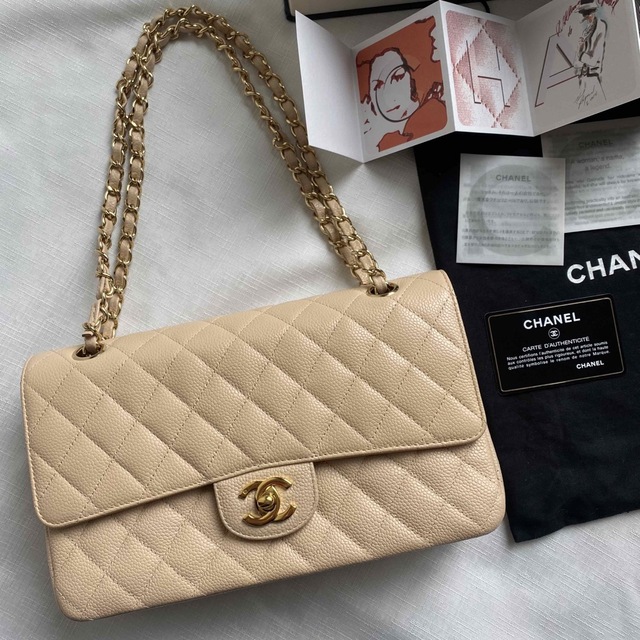 CHANEL - シャネル クラシック ショルダーバッグ 極美品 キャビア