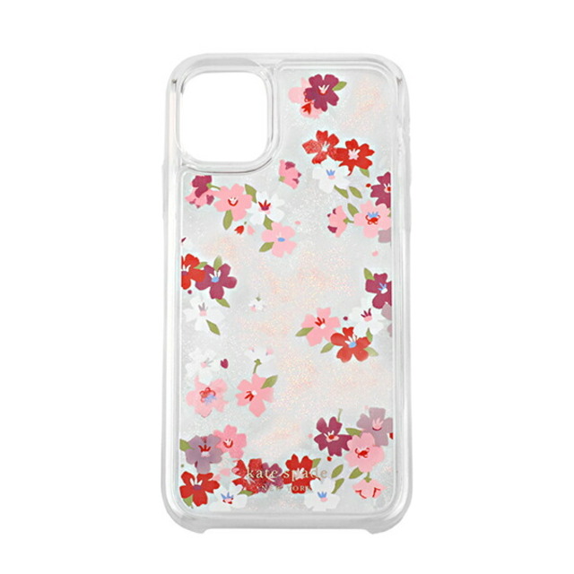 新品 ケイトスペード kate spade スマートフォンケース CHERRY BLOSSOM LIQUID GLITTER クリアマルチ