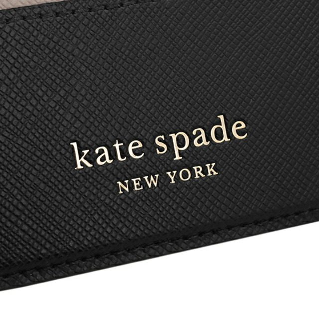 kate spade new york(ケイトスペードニューヨーク)の新品 ケイトスペード kate spade スマートフォンケース SPENCER MAGNETIC FOLIO ウォームベージュ/ブラック スマホ/家電/カメラのスマホアクセサリー(iPhoneケース)の商品写真