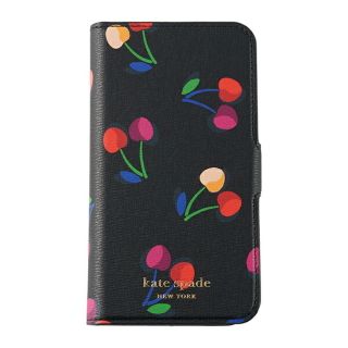 ケイトスペードニューヨーク(kate spade new york)の新品 ケイトスペード kate spade スマートフォンケース マグネティック フォリオ ブラックマルチ(iPhoneケース)