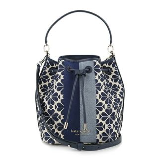 ケイトスペードニューヨーク(kate spade new york)の新品 ケイトスペード kate spade ハンドバッグ ミディアム バケット バッグ ブルー 青 ブラック 黒(ハンドバッグ)