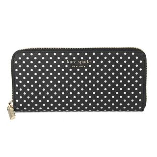 ケイトスペードニューヨーク(kate spade new york)の新品 ケイトスペード kate spade 長財布(ラウンドファスナー) SLIM CONTINENTAL WALLET ブラックマルチ(財布)