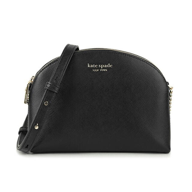 335gBLACK本体新品 ケイトスペード kate spade ショルダーバッグ ダブルジップ ドームクロスボディ ブラック