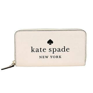 ケイトスペードニューヨーク(kate spade NEW YORK)の新品 ケイトスペード kate spade 長財布(ラウンドファスナー) ラージ コンチネンタルウォレット ホワイト 白(財布)