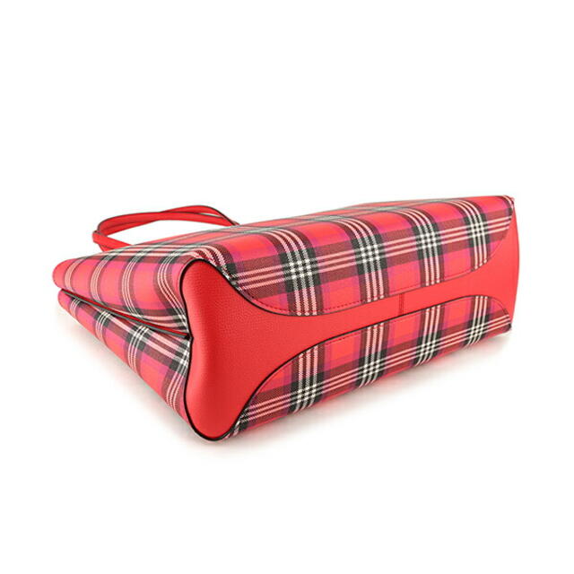 kate spade new york(ケイトスペードニューヨーク)の新品 ケイトスペード kate spade トートバッグ FOLIAGE PLAID LARGE TOTE レッドマルチ レディースのバッグ(トートバッグ)の商品写真