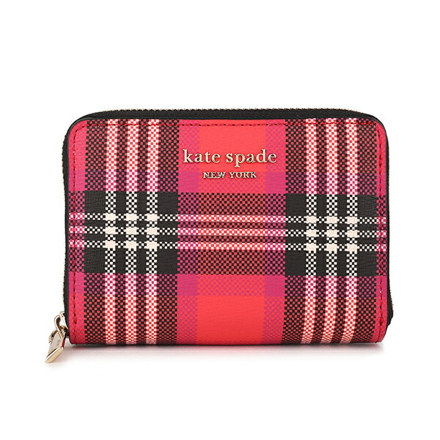 kate spade new york(ケイトスペードニューヨーク)の新品 ケイトスペード kate spade カードケース ジップ カード ケース レッドマルチ レディースのファッション小物(名刺入れ/定期入れ)の商品写真