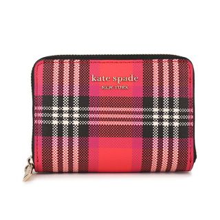 ケイトスペードニューヨーク(kate spade new york)の新品 ケイトスペード kate spade カードケース ジップ カード ケース レッドマルチ(名刺入れ/定期入れ)