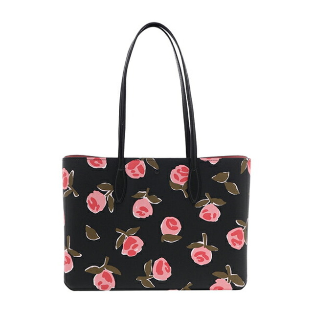 kate spade new york(ケイトスペードニューヨーク)の新品 ケイトスペード kate spade トートバッグ ALL DAY LARGE TOTE ブラック 黒 ピンク レディースのバッグ(トートバッグ)の商品写真