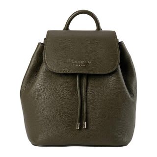 ケイトスペードニューヨーク(kate spade new york)の新品 ケイトスペード kate spade リュックサック MEDIUM FLAP BACKPACK カーキ グリーン 緑(リュック/バックパック)