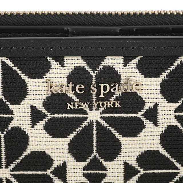 新品 ケイトスペード kate spade 長財布 ジップスリムウォレット クリーム ブラック