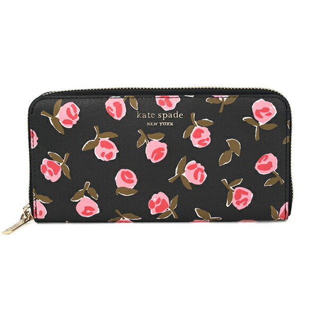 新品 ケイトスペード kate spade 長財布(ラウンドファスナー) ジップ アラウンド コンチネンタル ウォレット ライラックムーンライト