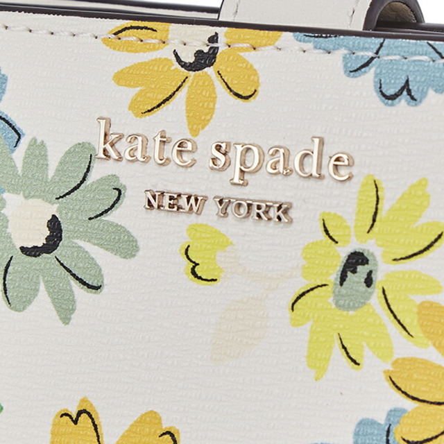 kate spade new york(ケイトスペードニューヨーク)の新品 ケイトスペード kate spade 2つ折り財布 コンパクト ウォレット アイボリー ベージュ レディースのファッション小物(財布)の商品写真