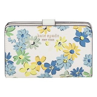 ケイトスペードニューヨーク(kate spade new york)の新品 ケイトスペード kate spade 2つ折り財布 コンパクト ウォレット アイボリー ベージュ(財布)