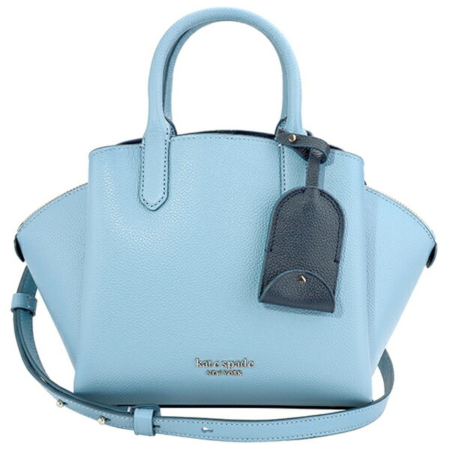 kate spade new york(ケイトスペードニューヨーク)の新品 ケイトスペード kate spade ハンドバッグ PEBBLED LEATHER MINI SATCHEL モーニングスカイ レディースのバッグ(ハンドバッグ)の商品写真