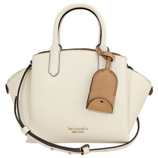 ケイトスペードニューヨーク(kate spade new york)の新品 ケイトスペード kate spade ハンドバッグ PEBBLED LEATHER MINI SATCHEL ミルクグラス(ハンドバッグ)