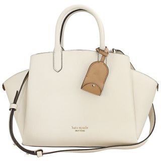 ケイトスペードニューヨーク(kate spade new york)の新品 ケイトスペード kate spade ハンドバッグ PEBBLED GRAIN LEATHER MEDIUM SATCHEL ミルクグラス(ハンドバッグ)