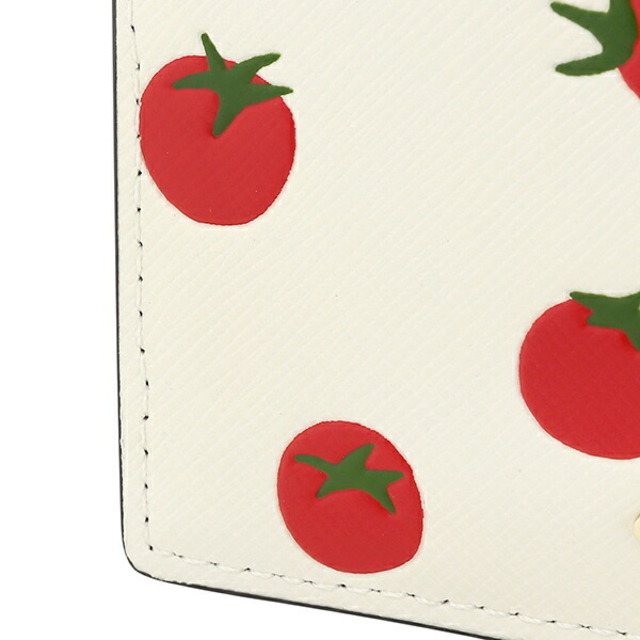 新品 ケイトスペード kate spade カードケース トマト ドット エンベリッシュ カードホルダー パーチメントマルチ