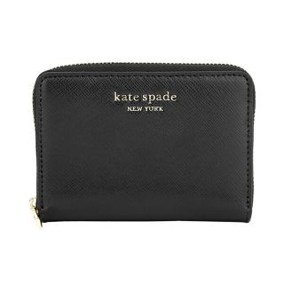 ケイトスペードニューヨーク(kate spade new york)の新品 ケイトスペード kate spade カードケース ジップ カード ケース ブラック(名刺入れ/定期入れ)