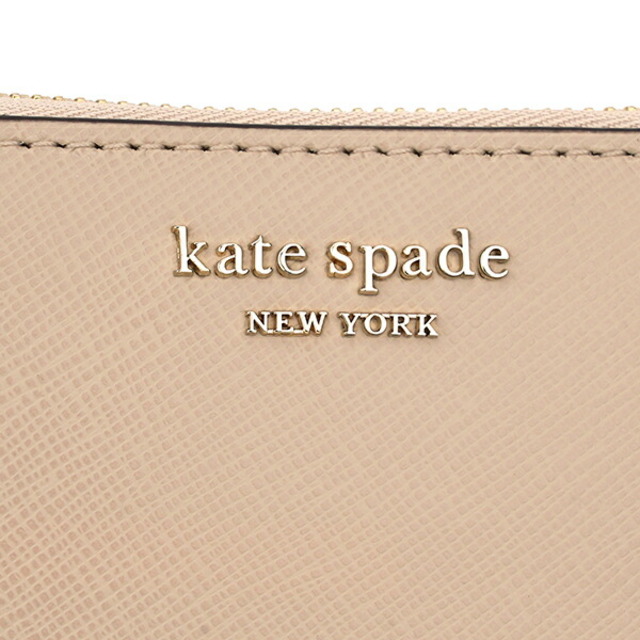 kate spade new york(ケイトスペードニューヨーク)の新品 ケイトスペード kate spade カードケース ブランドグッズ ウォームベージュ/ブラック レディースのファッション小物(名刺入れ/定期入れ)の商品写真