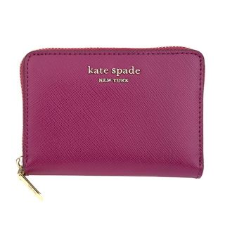 ケイトスペードニューヨーク(kate spade new york)の新品 ケイトスペード kate spade カードケース ジップ カード ケース ディープラズベリー(名刺入れ/定期入れ)