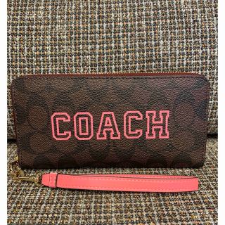 コーチ(COACH)のはなちゃん様専用　856  コーチ　長財布　ピンク　コーチ　ロゴ　新作　人気(財布)