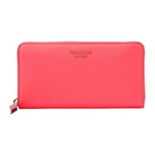 ケイトスペードニューヨーク(kate spade new york)の新品 ケイトスペード kate spade 長財布(ラウンドファスナー) ジップ アラウンド コンチネンタル ウォレット ピーチメルバ(財布)