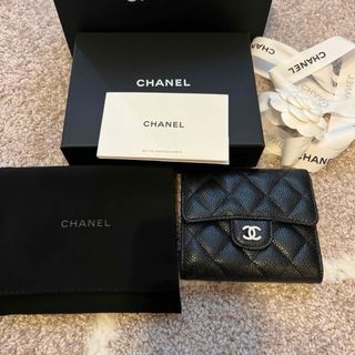 シャネル(CHANEL)のシャネル クラシック フラップ ウォレット 三つ折り財布　新品　キャビア(財布)