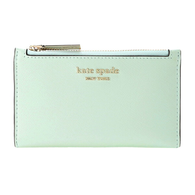 kate spade new york 新品 ケイトスペード kate spade 2つ折り財布 スリム バイフォールド ウォレット  クリスタルブルーの通販 by 【新品】ブランドストリートリング楽天ラクマ店｜ケイトスペードニューヨークならラクマ