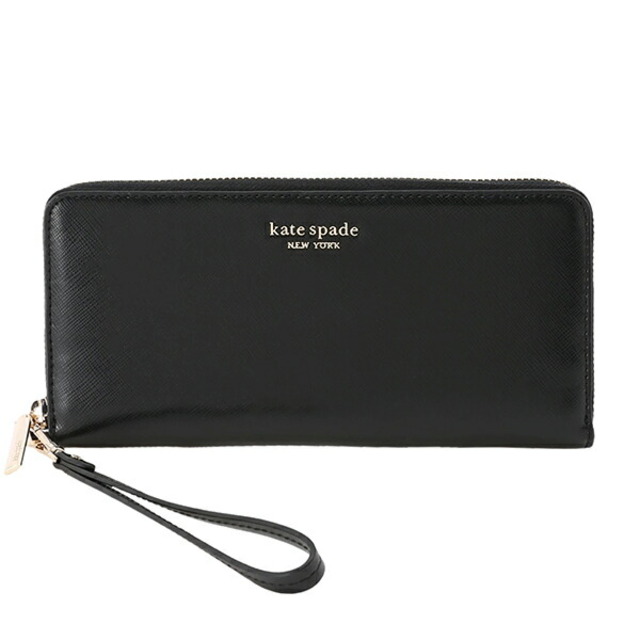 新品 ケイトスペード kate spade 長財布(ラウンドファスナー) トラベル ウォレット ブラック