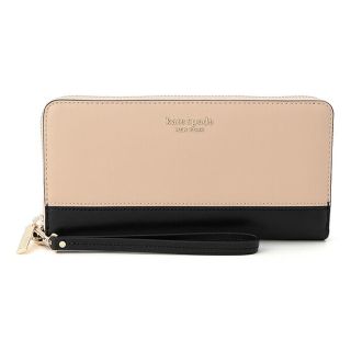 ケイトスペードニューヨーク(kate spade new york)の新品 ケイトスペード kate spade 長財布(ラウンドファスナー) TRAVEL WALLET ベージュ(財布)