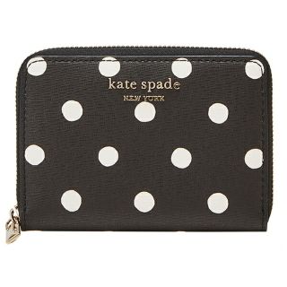 ケイトスペードニューヨーク(kate spade new york)の新品 ケイトスペード kate spade カードケース ジップ カード ケース ブラックマルチ(名刺入れ/定期入れ)