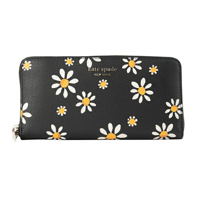 新品 ケイトスペード kate spade 長財布(ラウンドファスナー) ZIP AROUND CONTINENTAL WALLET ブラックマルチ