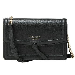 ケイトスペードニューヨーク(kate spade new york)の新品 ケイトスペード kate spade ショルダーバッグ フラップ クロスボディ ブラック(ショルダーバッグ)