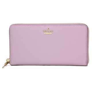 ケイトスペードニューヨーク(kate spade new york)の新品 ケイトスペード kate spade 長財布(ラウンドファスナー) LACEY レイシー ライラッククリーム(財布)