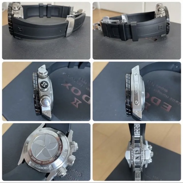 EDOX 01117-3-NINCA クラスワンクロノオフショア自動巻き 中古 男性に ...