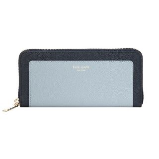 ケイトスペードニューヨーク(kate spade new york)の新品 ケイトスペード kate spade 長財布(ラウンドファスナー) SLIM CONTINENTAL WALLET ホライズンブルーマルチ(財布)