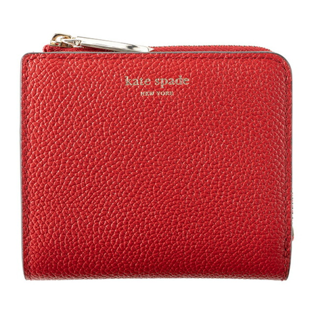 新品 ケイトスペード kate spade 2つ折り財布 SMALL BIFOLD WALLET ホットチリ約95×11×2本体重量