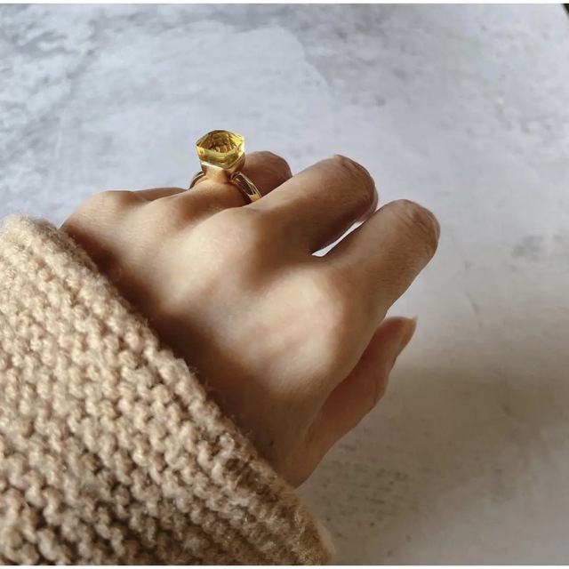 スクエアnude ring US6　トゥモローランド エンフォルド アダムエロペ レディースのアクセサリー(リング(指輪))の商品写真