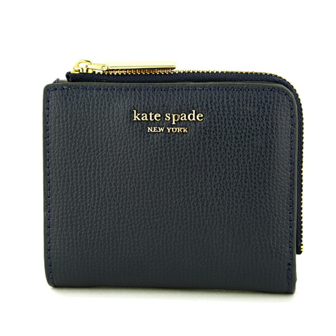 新品 ケイトスペード kate spade 2つ折り財布 SMALL BIFOLD WALLET ブレイザーブルー